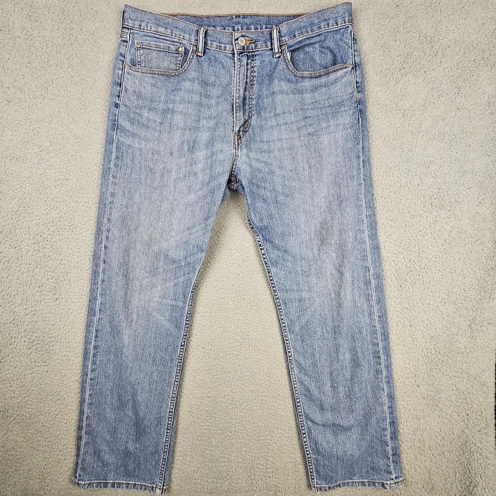Levi's 505 Men's Straight Leg Regular Fit Jeans Light Wash W36 L30 90s Skater‎